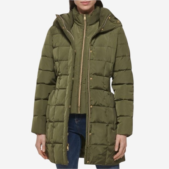 Cole Haan Women’s Taffeta Down Blend Coat - Picture 1 of 14